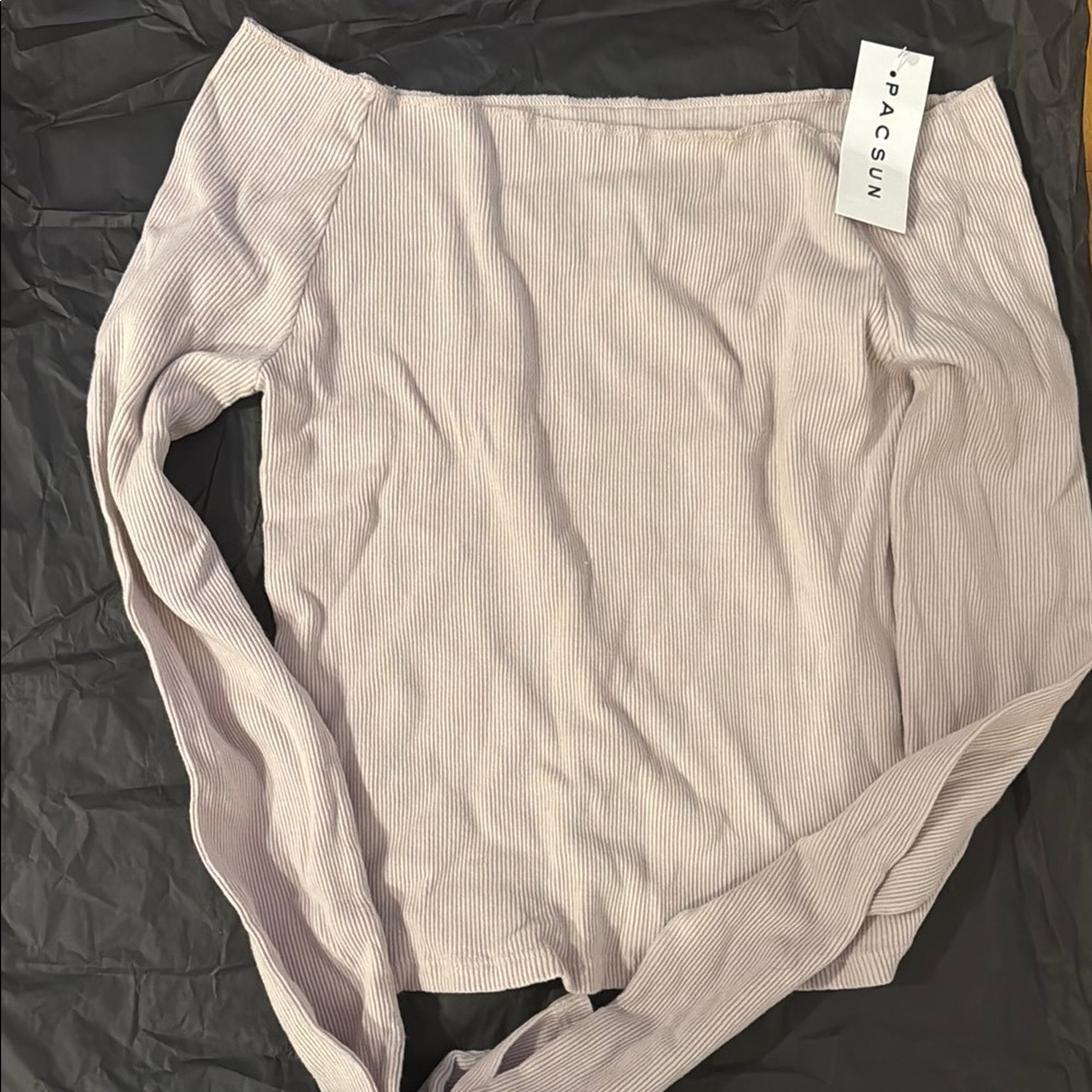 PacSun Off-Shoulder Ribbed Top